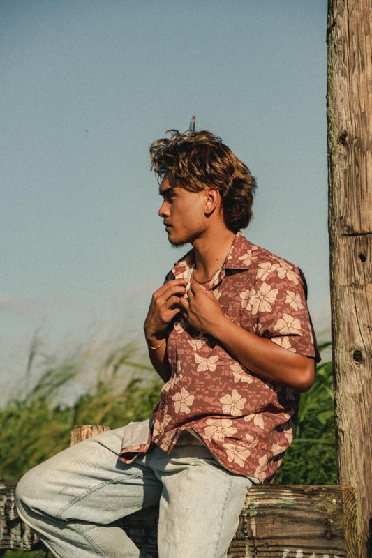 Men's 'Ilima x 'O'opu Nākea Button Down Shirt
