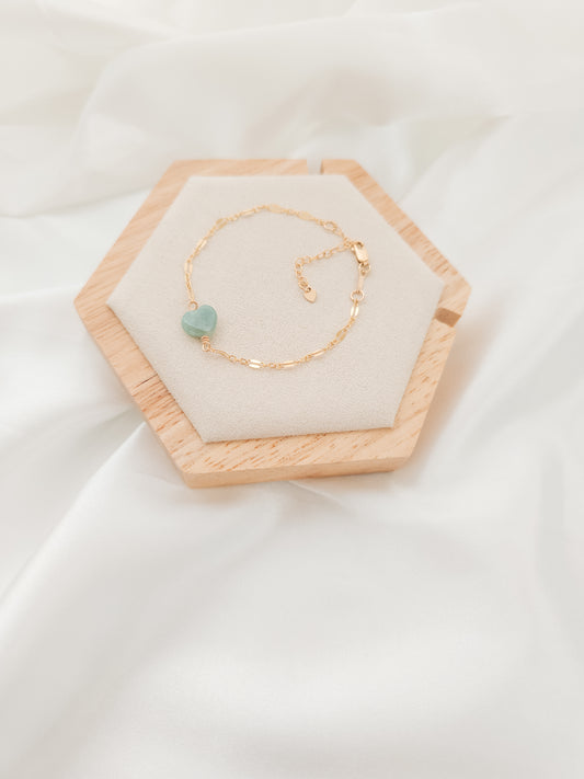 Jade Heart Bracelet