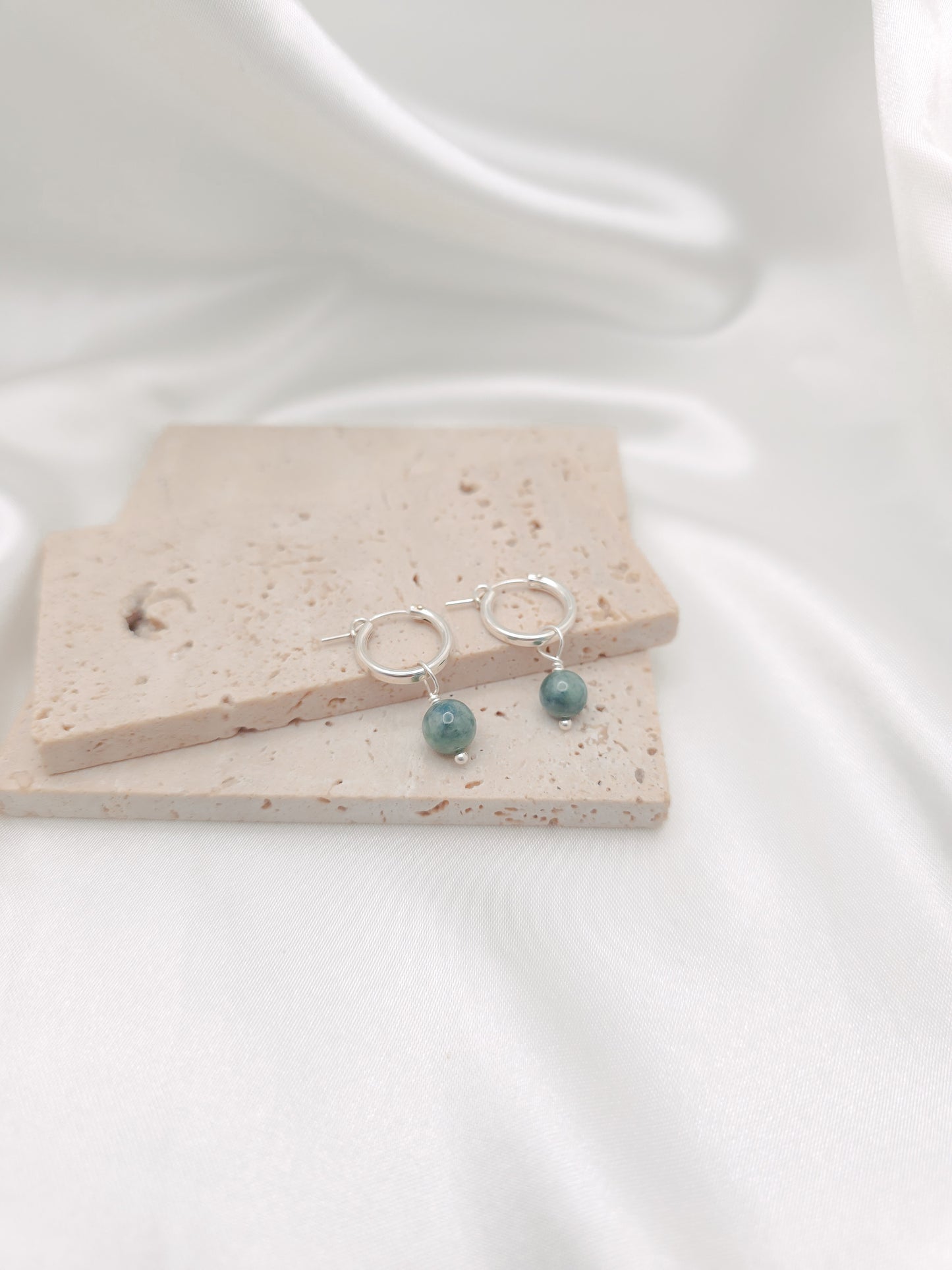 Jade Hoop Earrings