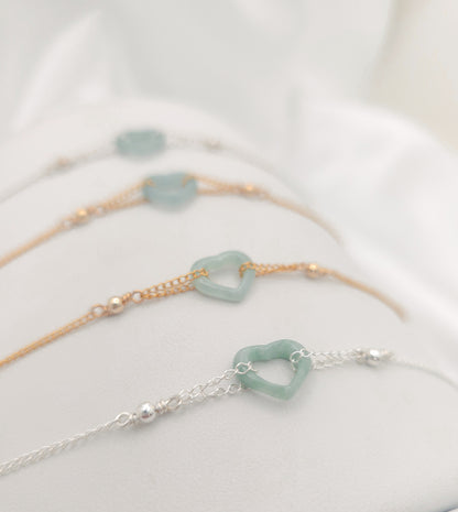 One Heart Jade Bracelet