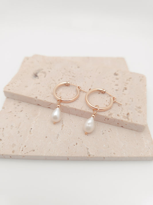 Ava Huggie Hoop Earrings