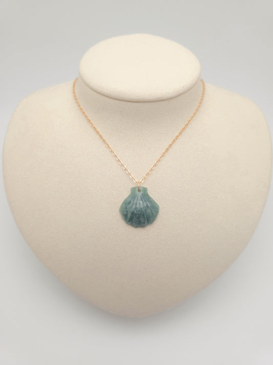 Sunrise Shell Jade Necklace