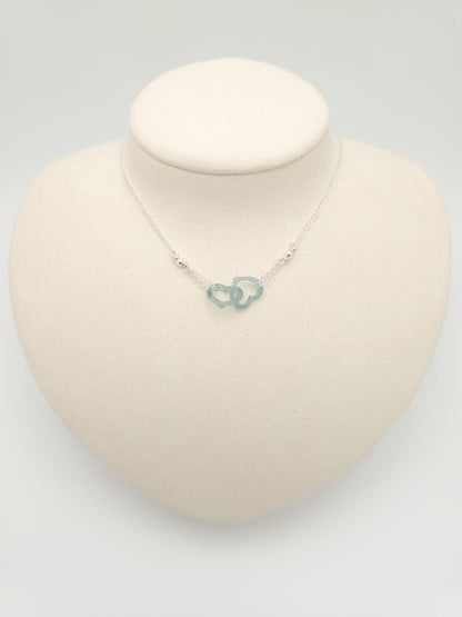 Two Hearts Jade Necklace