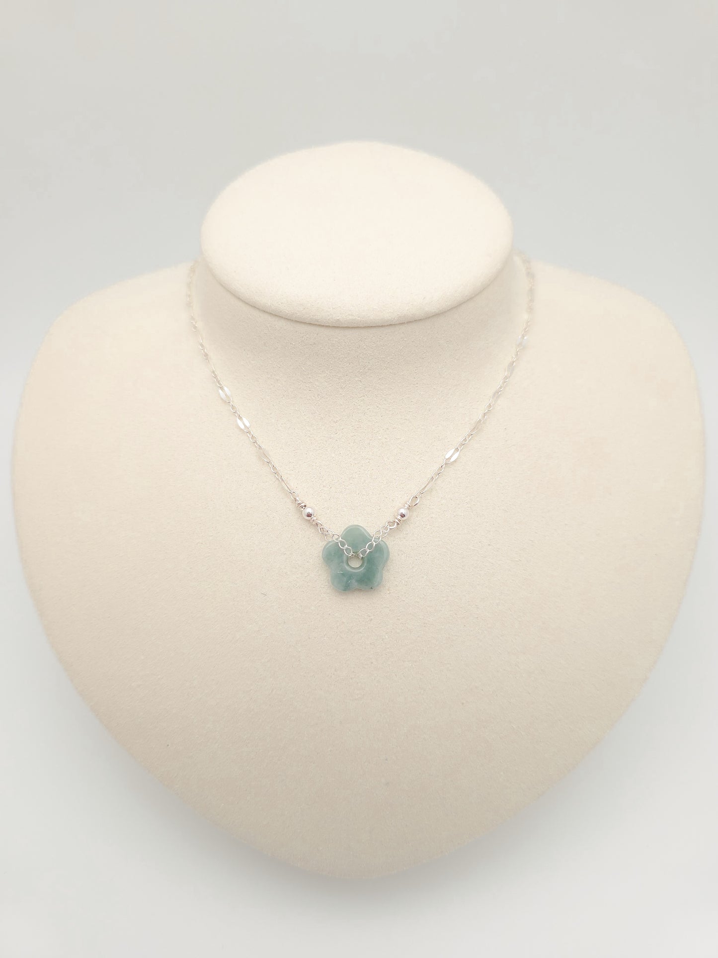 Jade Flower Necklace