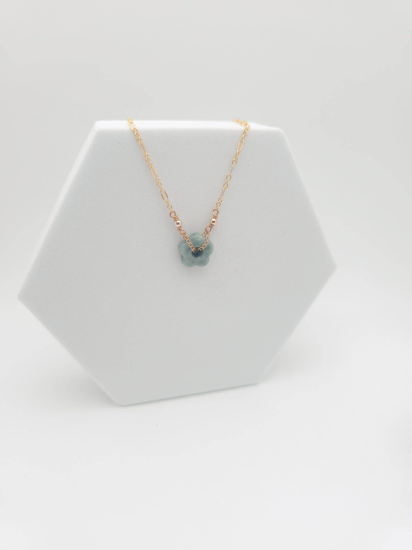 Jade Flower Necklace