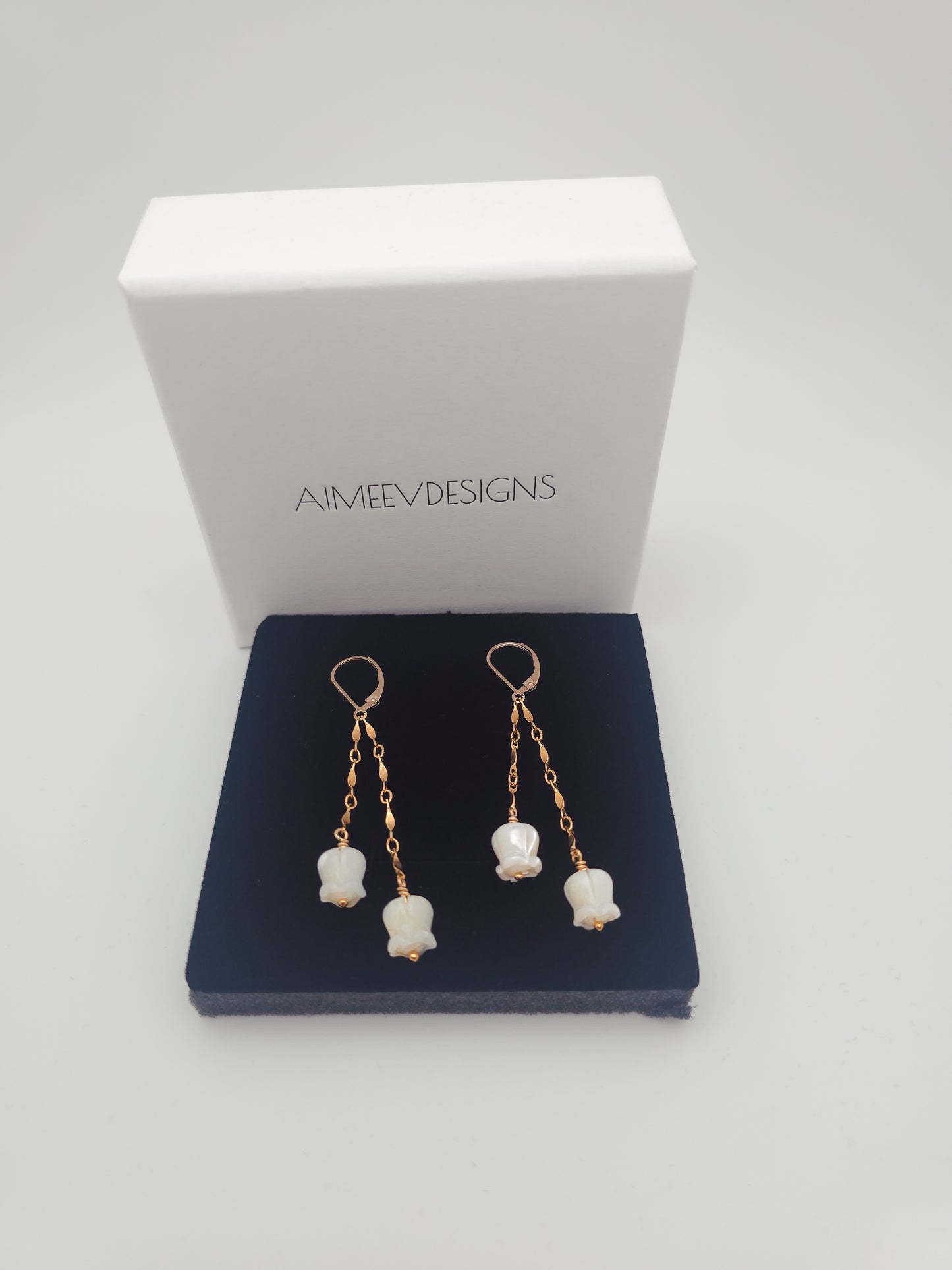 Crown Flower Huggie Earrings