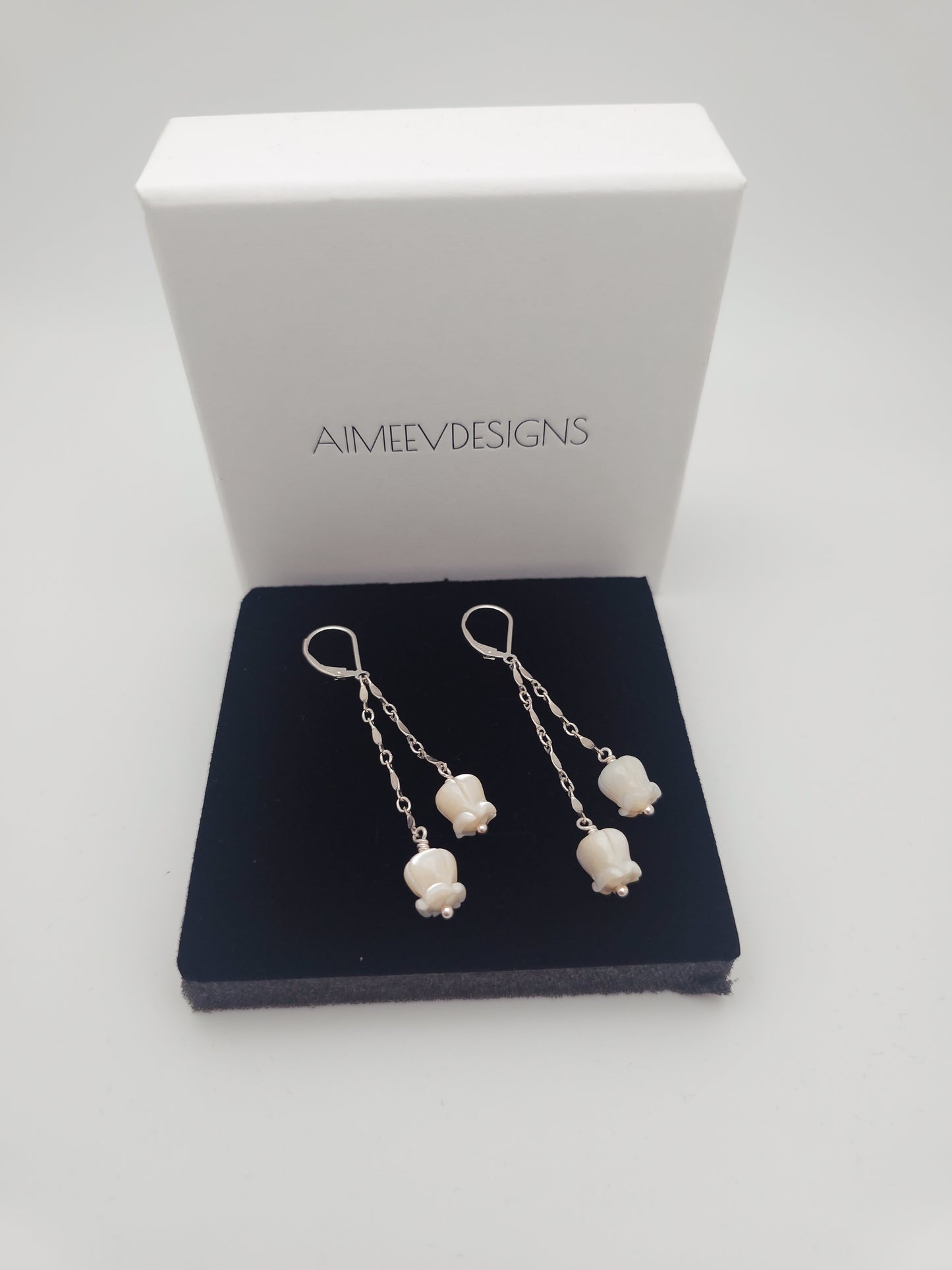 Crown Flower Huggie Earrings