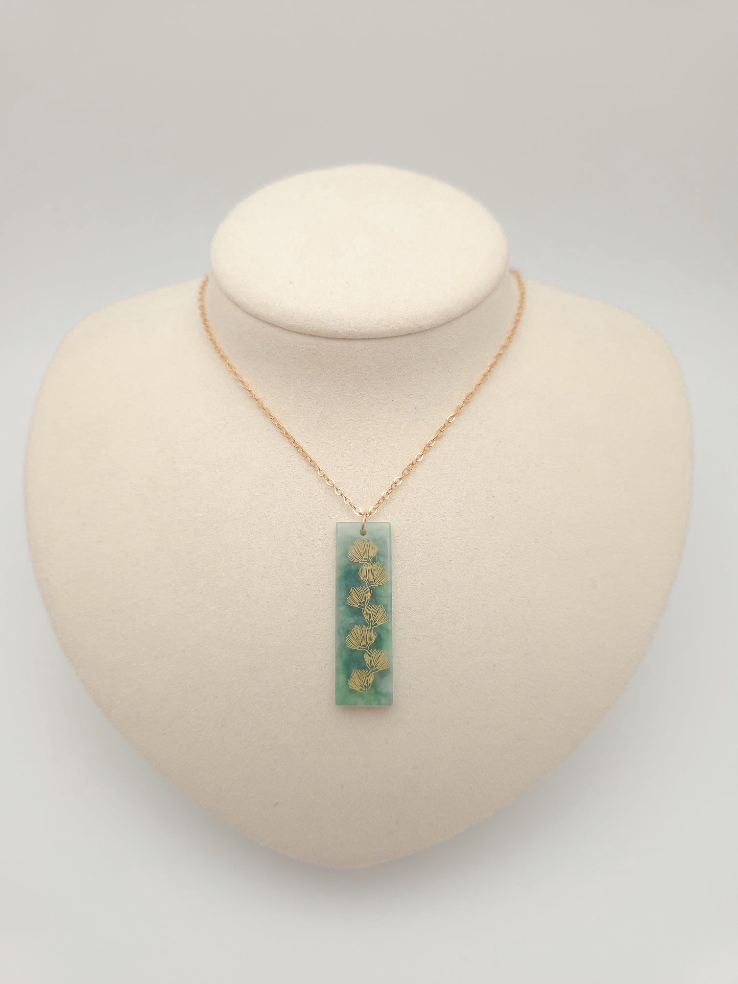 Ohia Vertical Jade Bar Necklace
