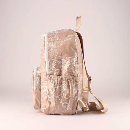 Hibiscus Tan Backpack