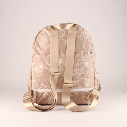 Hibiscus Tan Backpack