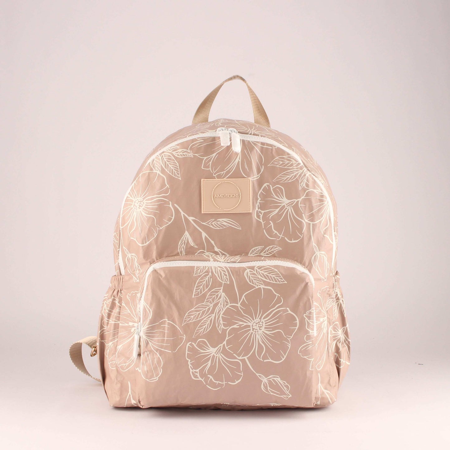 Hibiscus Tan Backpack