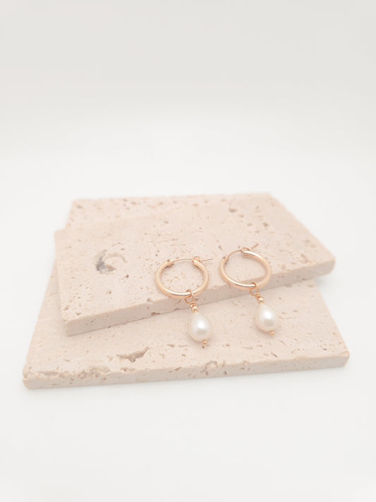 Ava Huggie Hoop Earrings