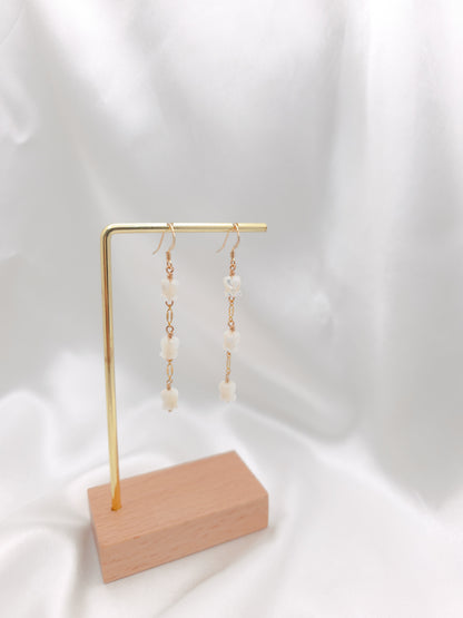 Crown Flower Dangle Earrings