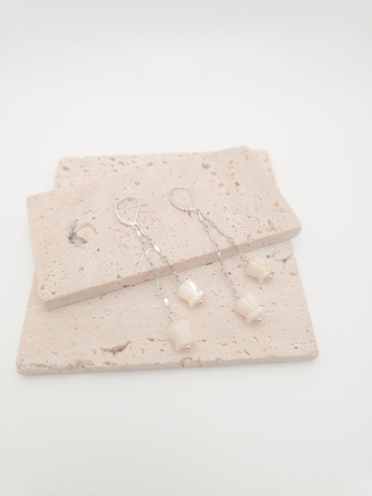 Crown Flower Huggie Earrings