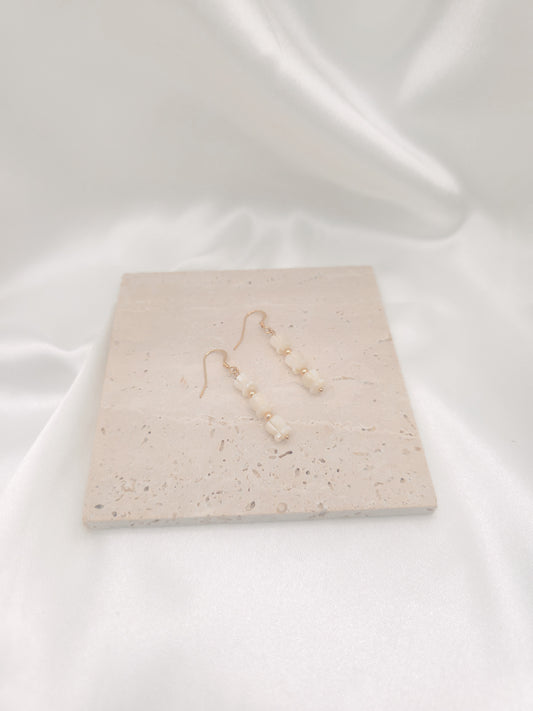 Crown Flower Drop Earrings