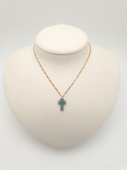 Jade Cross Necklace