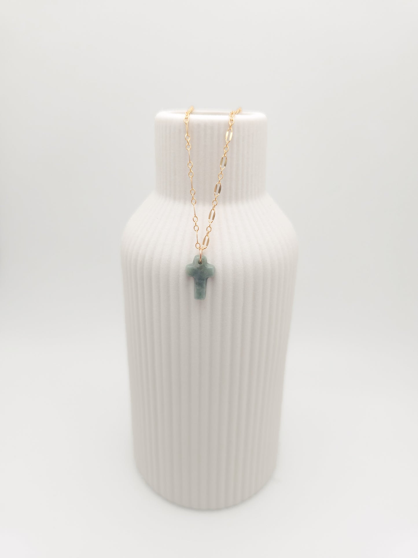 Jade Cross Necklace