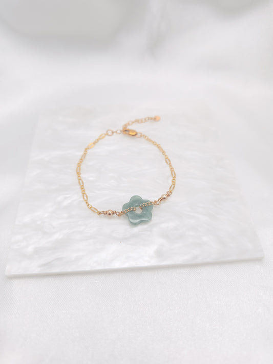 Jade Flower Bracelet