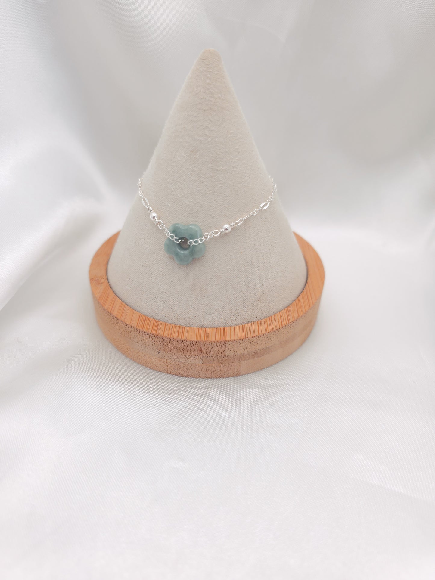 Jade Flower Bracelet