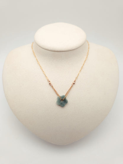 Jade Flower Necklace