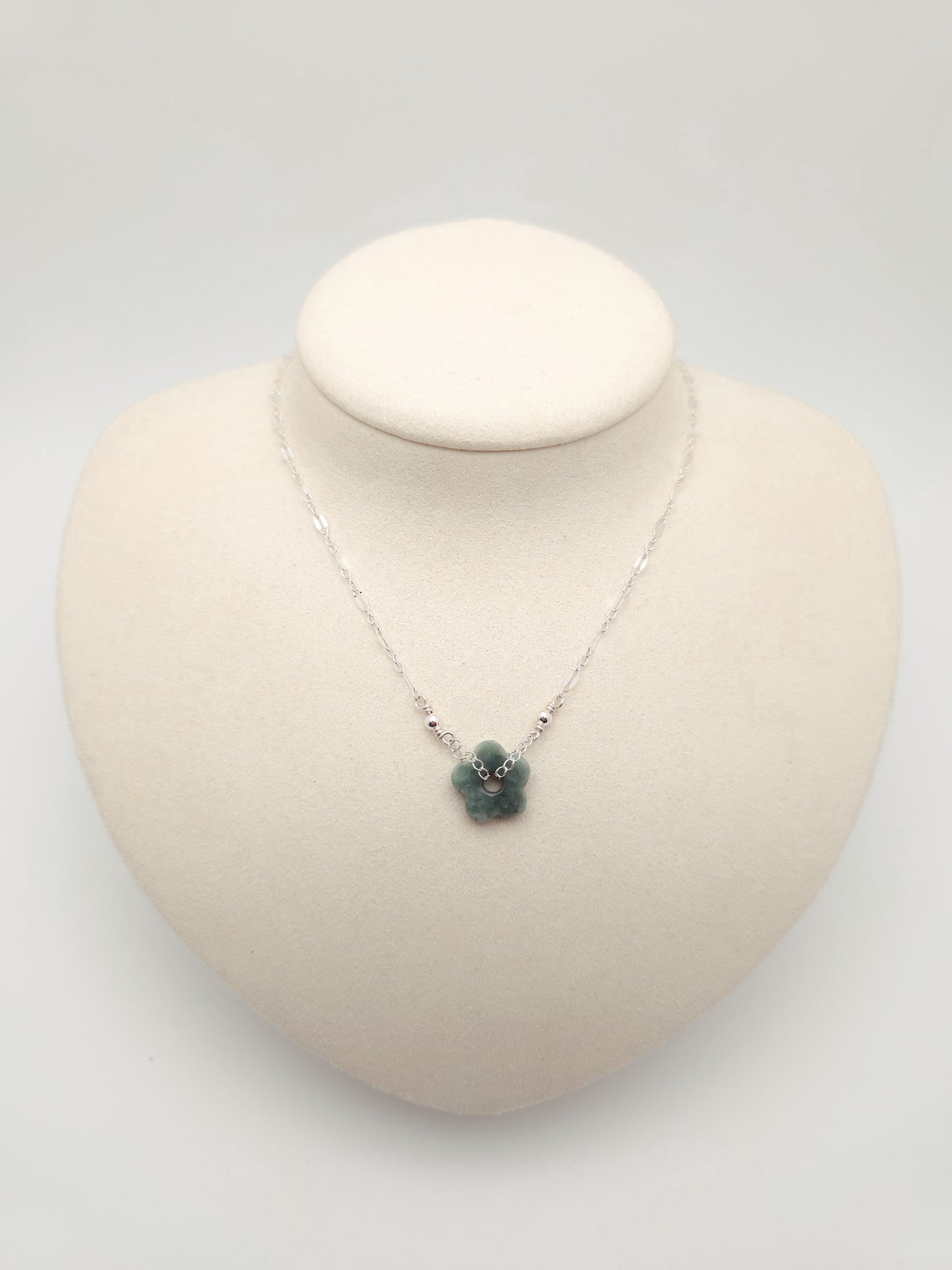 Jade Flower Necklace