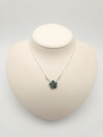 Jade Flower Necklace