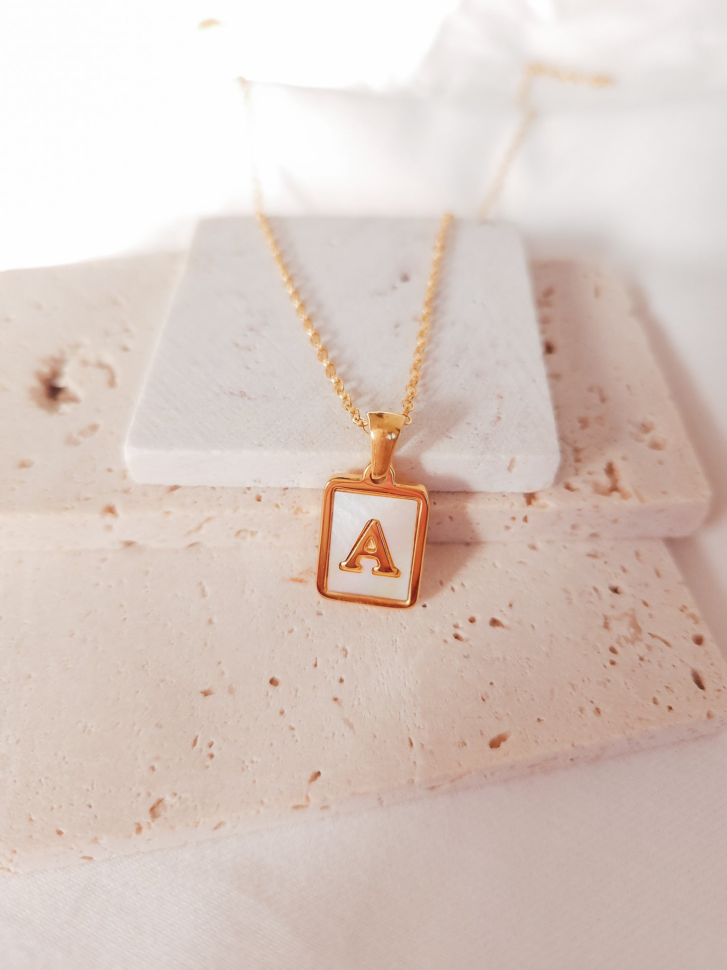 Letter Pearl Necklace