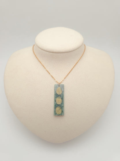Opihi Vertical Jade Bar Necklace