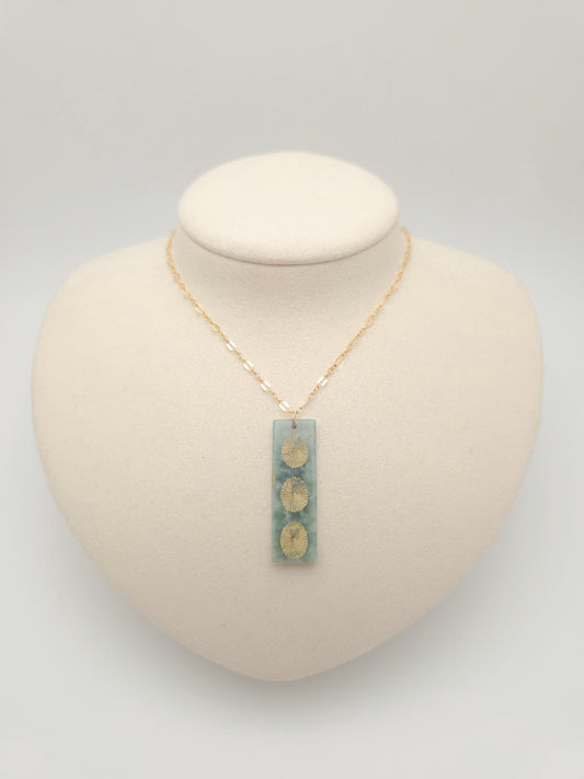 Opihi Vertical Jade Bar Necklace