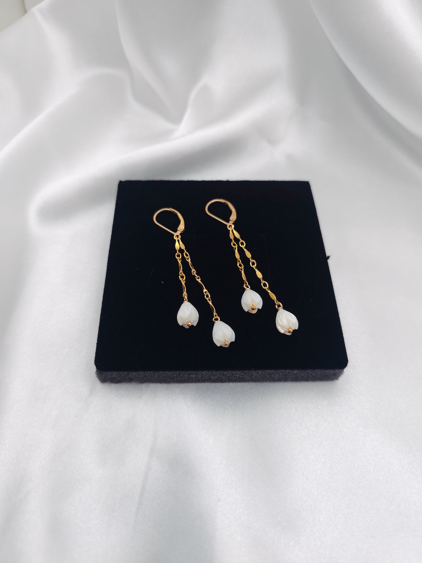 Pikake Huggie Earrings