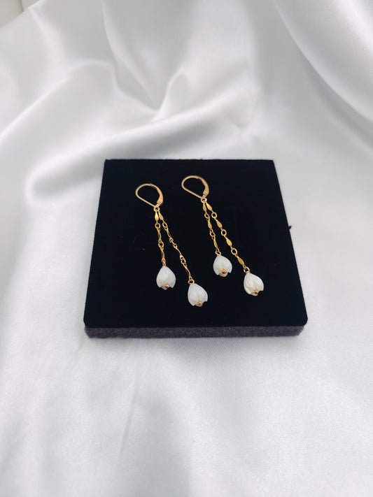 Pikake Huggie Earrings