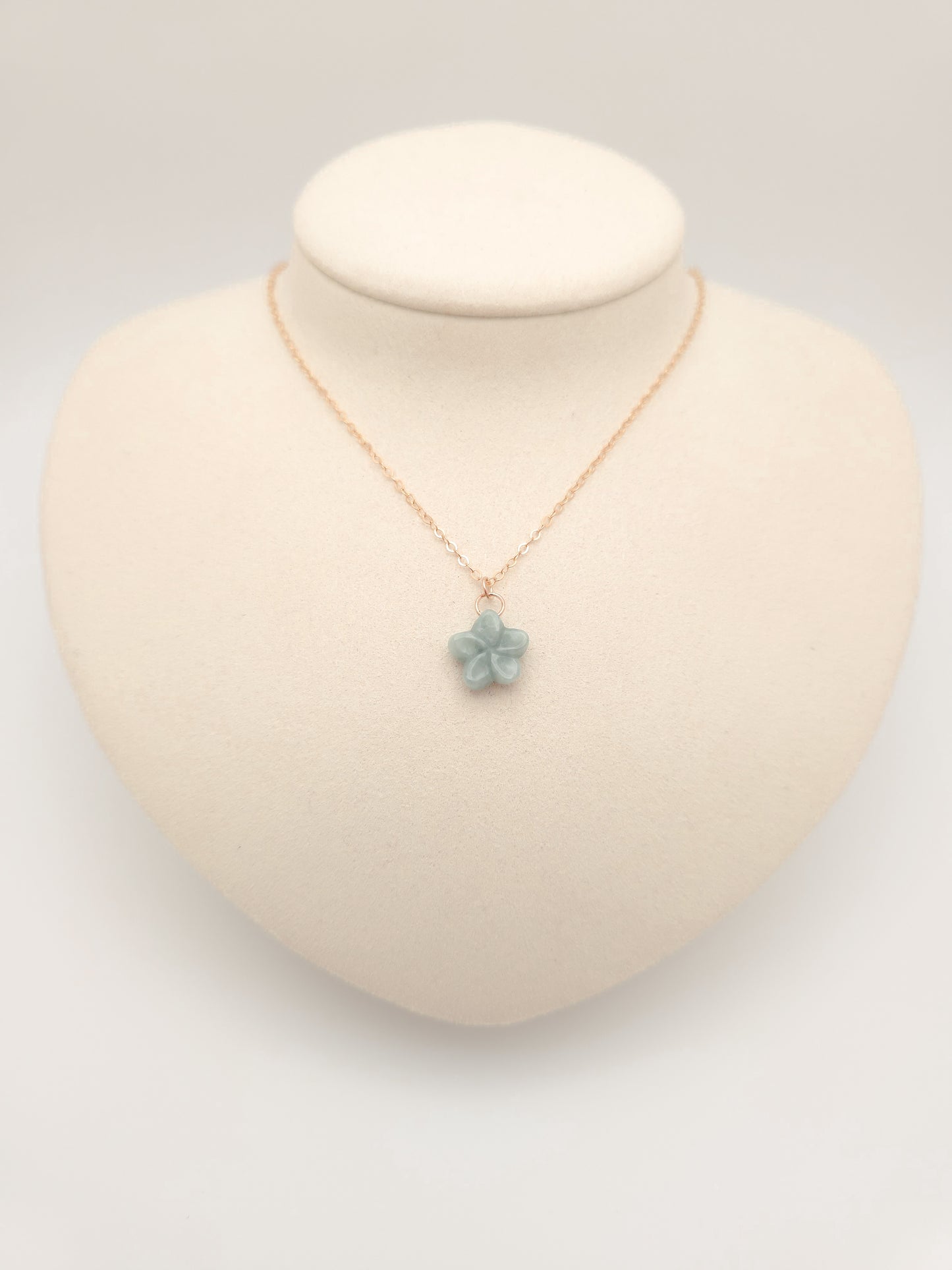 Plumeria Jade Necklace