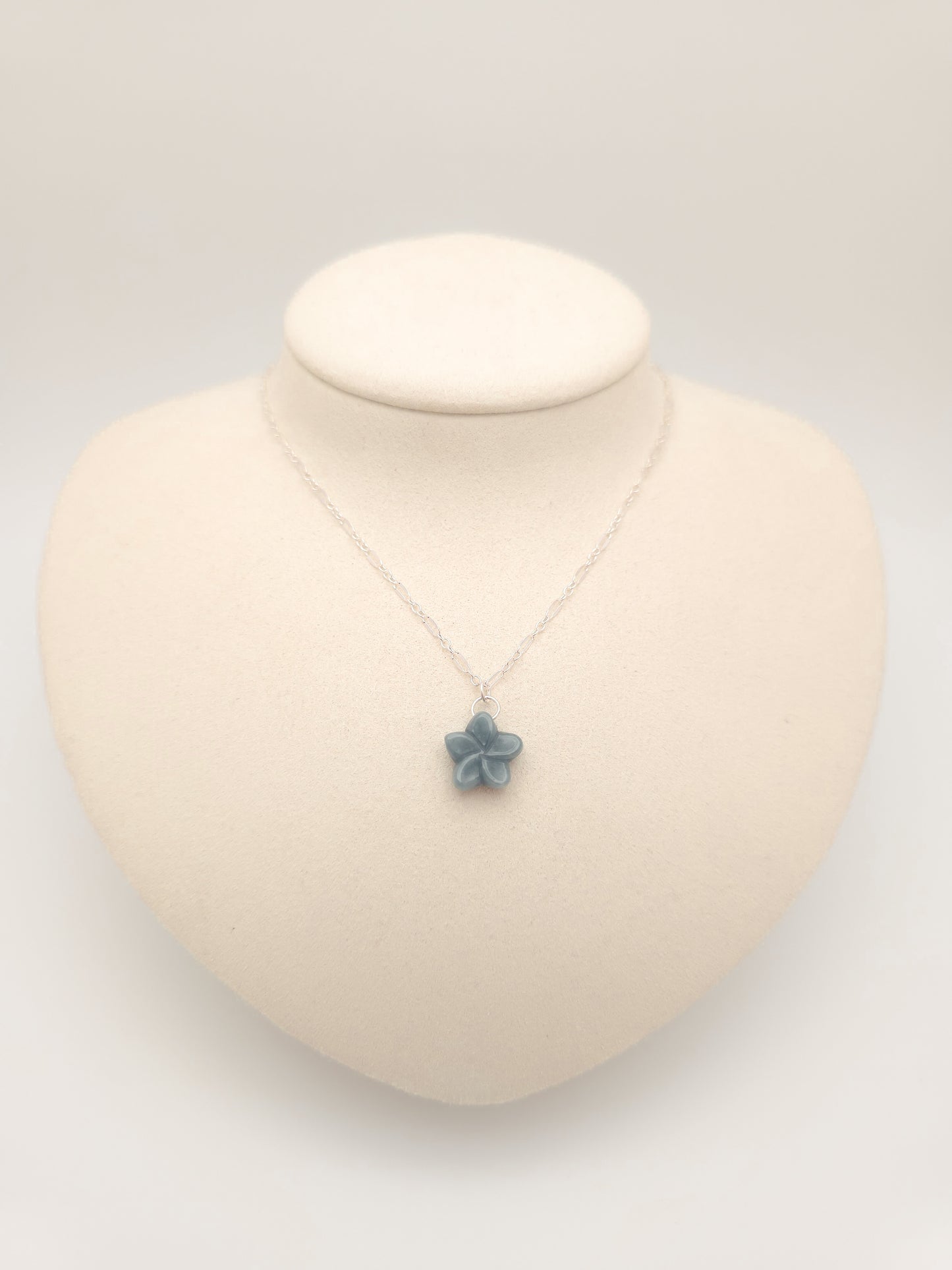 Plumeria Jade Necklace