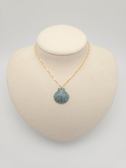 Sunrise Shell Jade Necklace