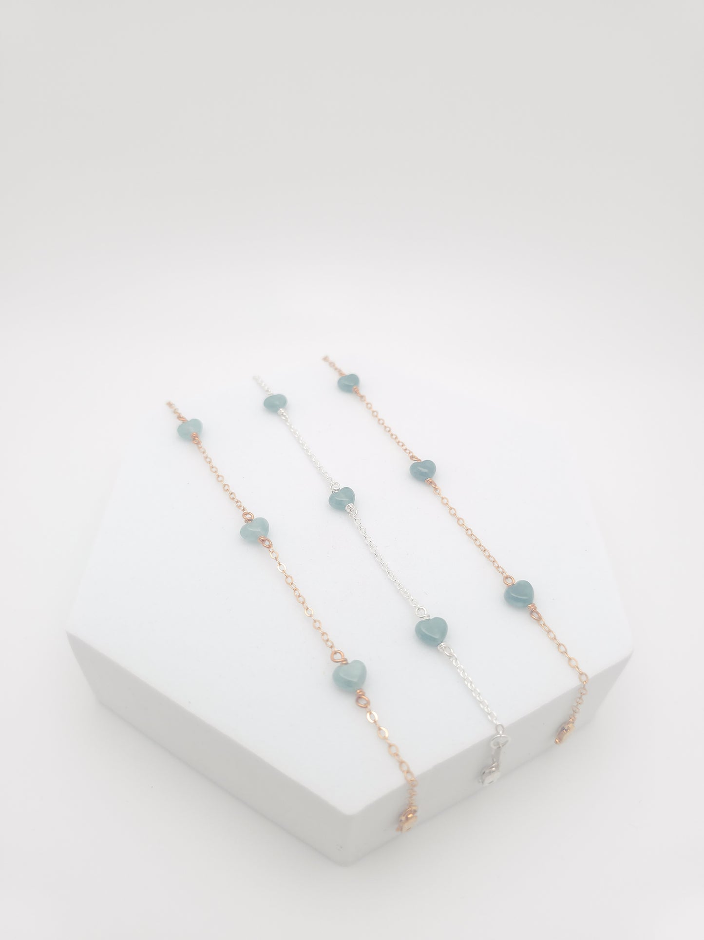 Three Hearts Jade Bracelet