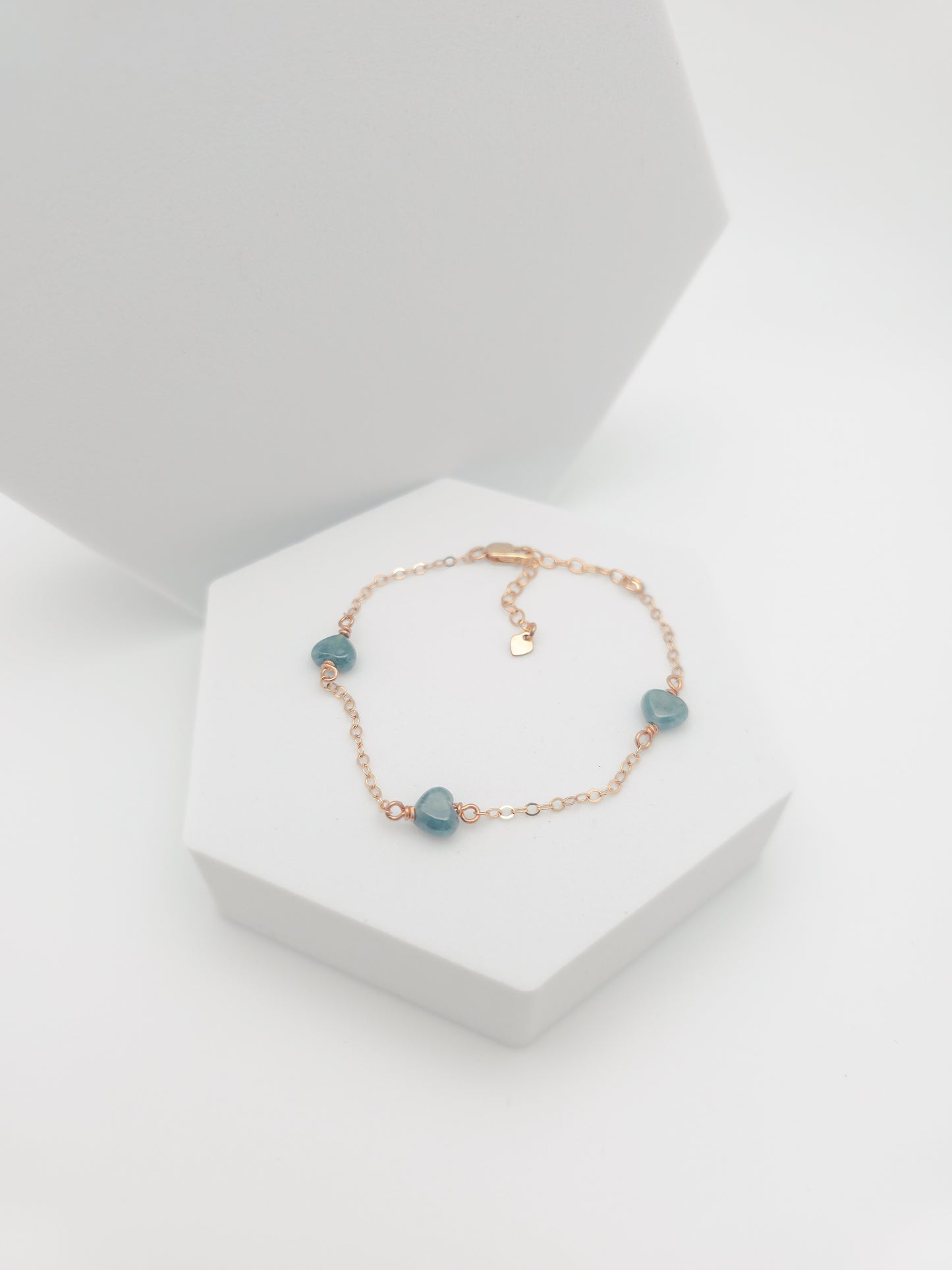 Three Hearts Jade Bracelet