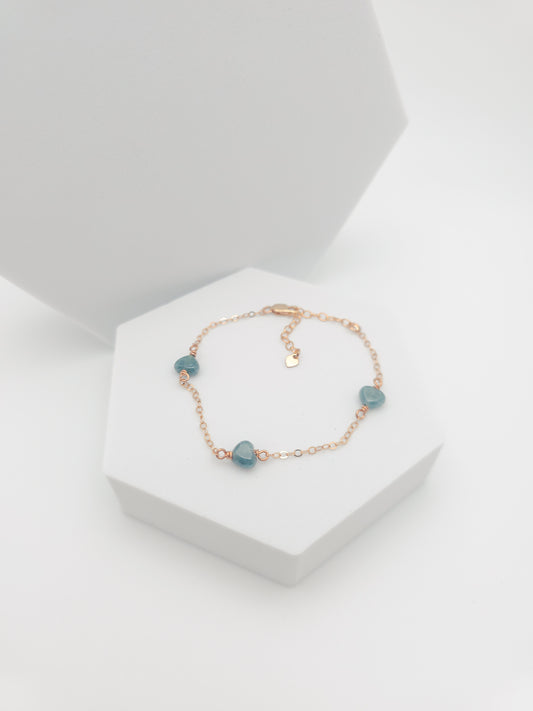 Three Hearts Jade Bracelet