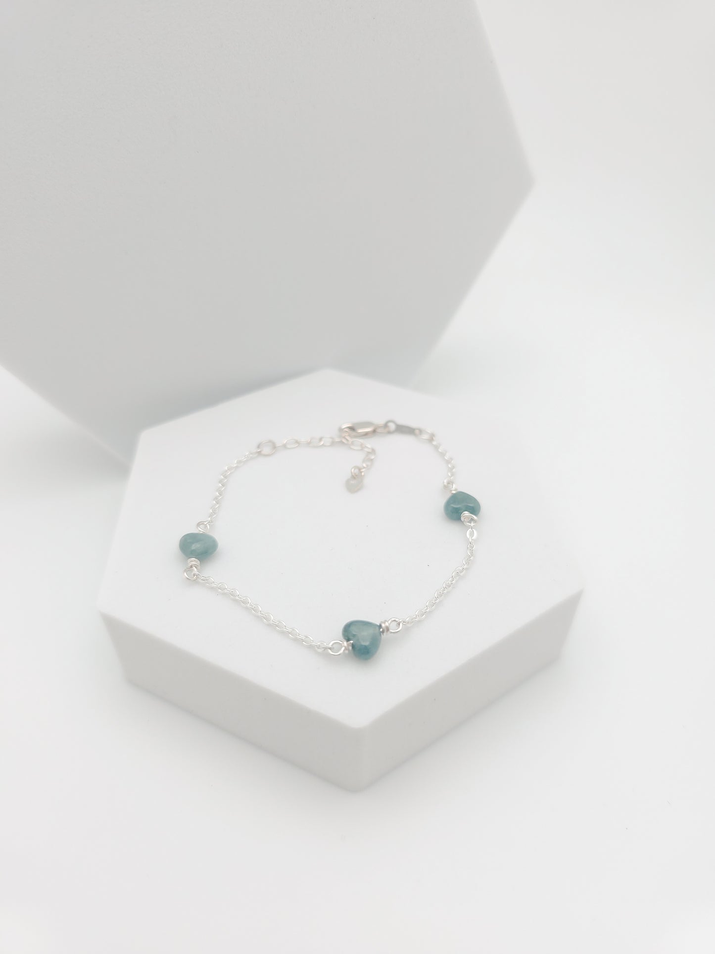 Three Hearts Jade Bracelet