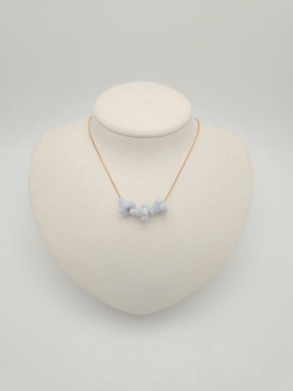 Triple Puakenikeni Jade Necklace