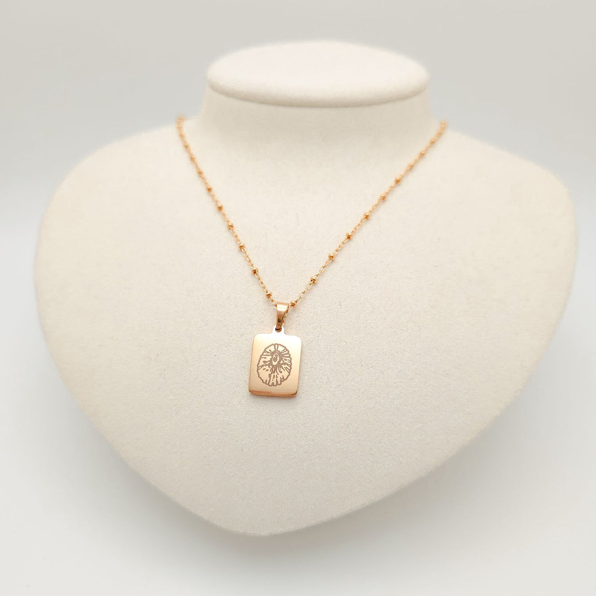 Engraved Opihi Necklace