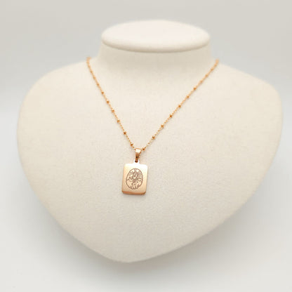 Engraved Opihi Necklace