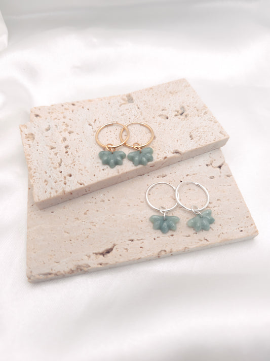 Naupaka Jade Earrings