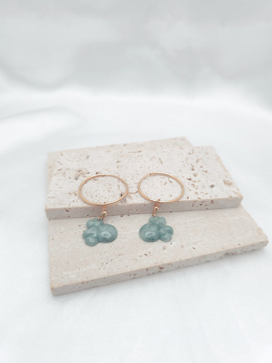 Minnie Jade Hoop Earrings